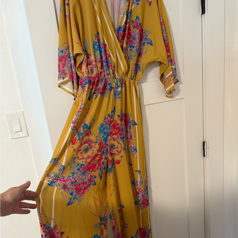 Floral Yellow Maxi Dress